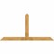 Ekena Millwork Portland Rough Sawn Timber Gable Bracket, Western Red Cedar, 96"W x 48"H x 6"D x 6"F, 12/12 Pitch GBW096X48X0606POR00RWR - alternate 1